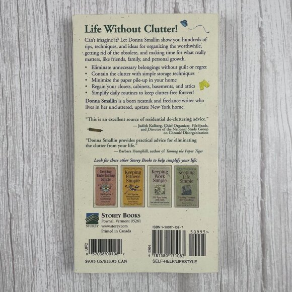 📚 3/$25 Unclutter Your Home by Donna Smallin | Paperback - Picture 2 of 6